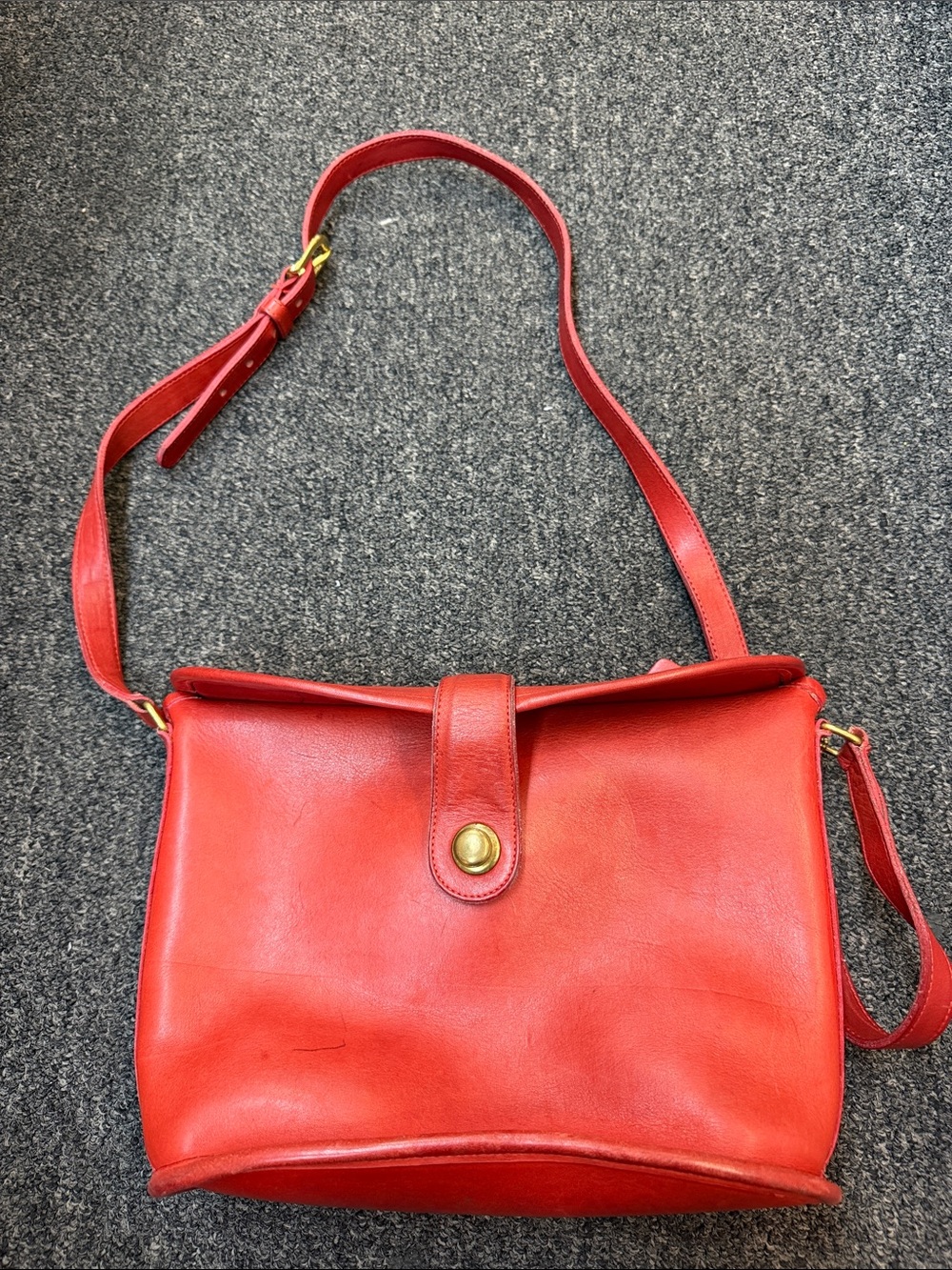 Vintage Coach Binocular Bag 9853 Rare Burgundy Bag